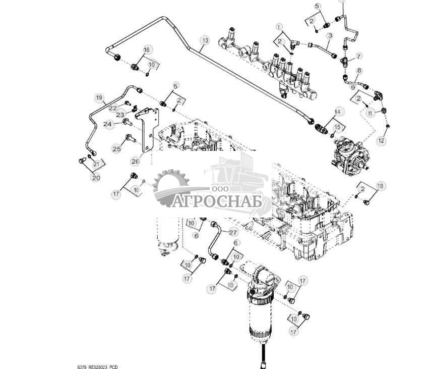 6379 Топливопроводы низкого давления 